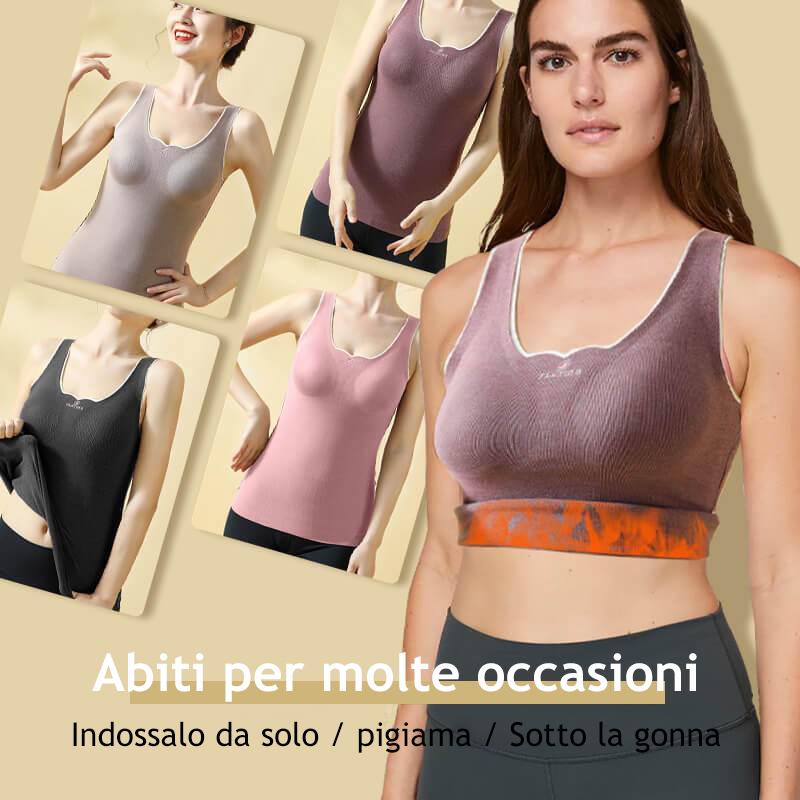Gilet intimo sottile in pile senza cuciture