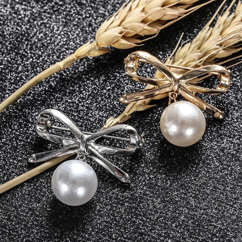 Fibbia in vita con anello per sciarpa di perle senza unghie