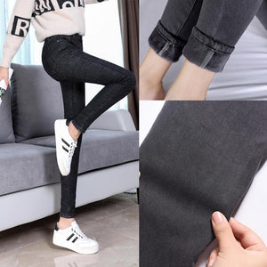 Jeans caldi da donna (elasticità/Vestibilità slim)
