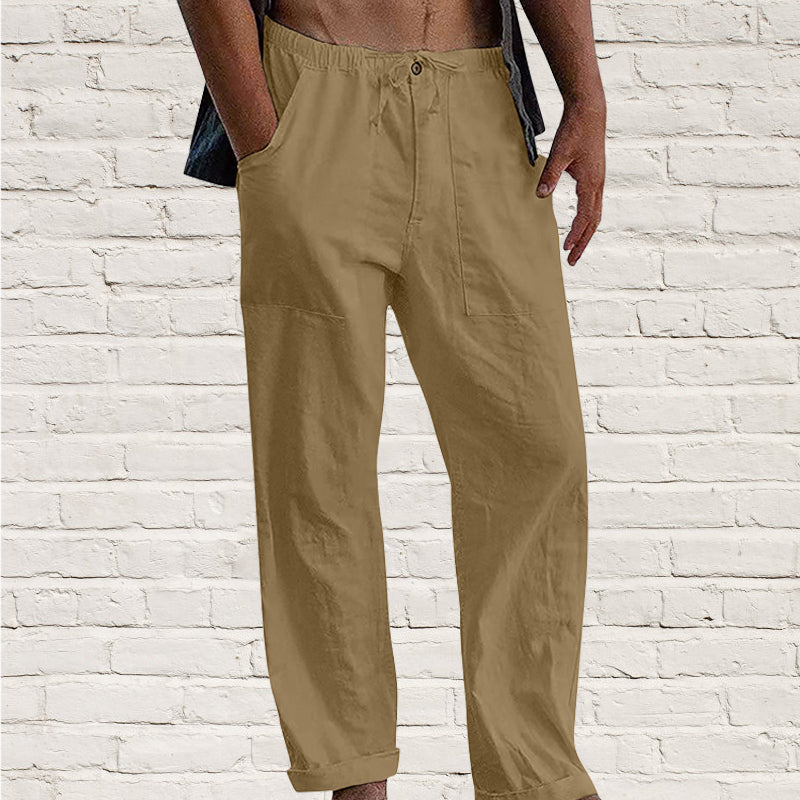 Pantaloni da uomo in lino